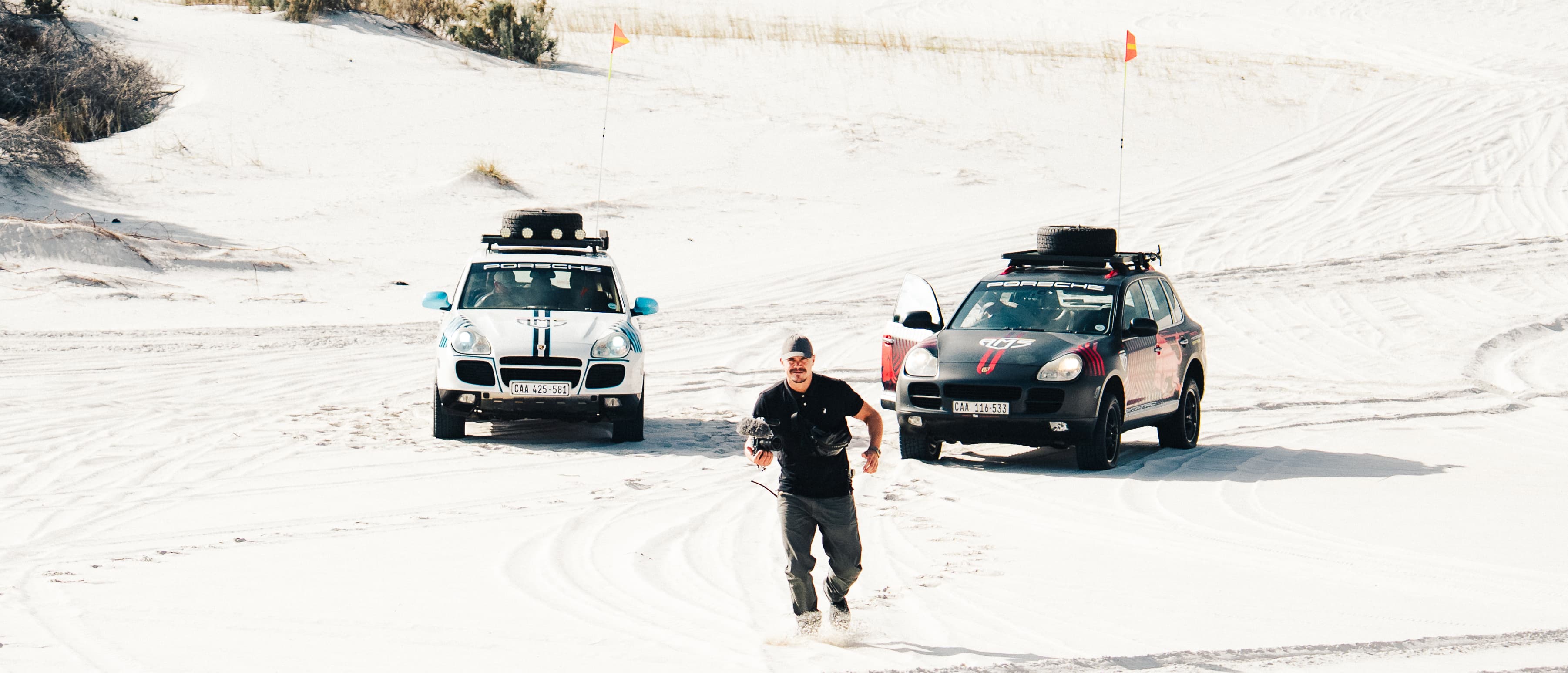 Behind the scenes on set